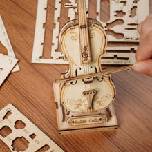 Load image into Gallery viewer, 3D Laser Cut Wooden Puzzle: Cello
