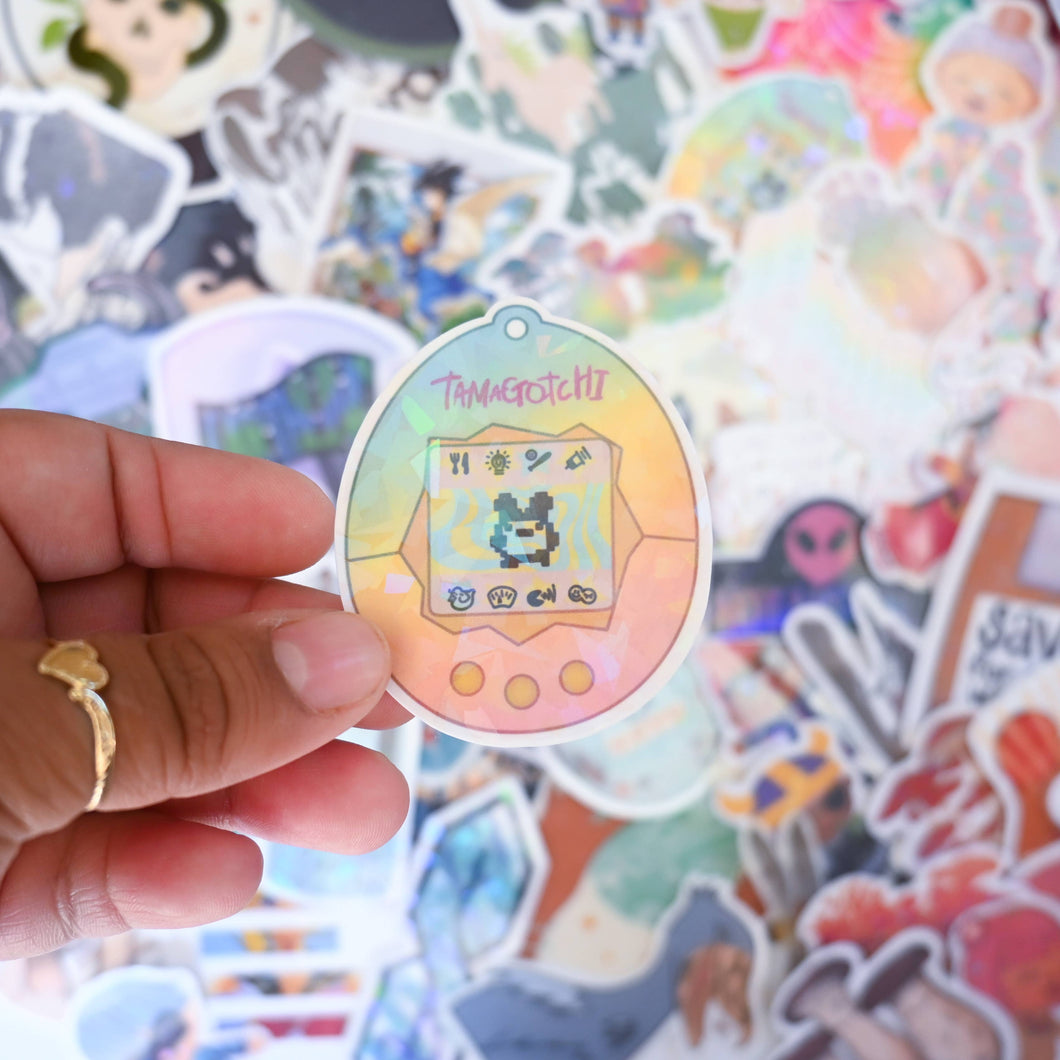 Rainbow Ice Tamagotchi Sticker