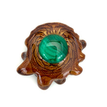 Load image into Gallery viewer, Large Malachite Pinecone Pendant
