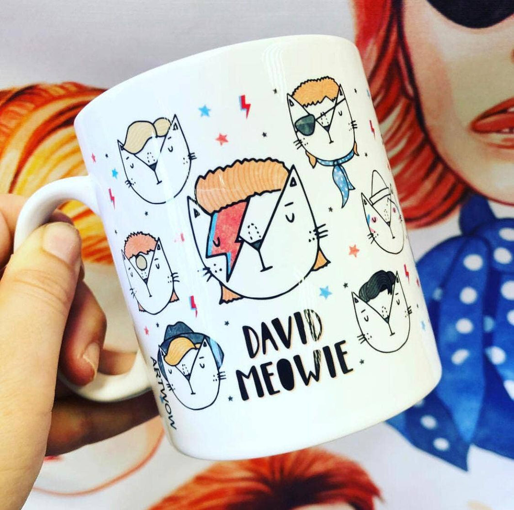 'David Meowie’ Mug