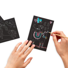 Load image into Gallery viewer, Mini Scratch &amp; Scribble Art Kit: Funtastic Friends
