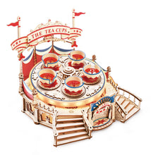Load image into Gallery viewer, Electro-Mechanical Wooden Puzzle: Tilt-A-Whirl
