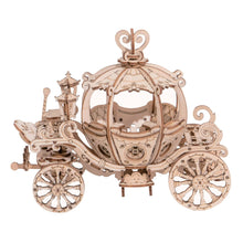 Load image into Gallery viewer, 3D Laser Cut Wooden Puzzle: Pumpkin Carriage
