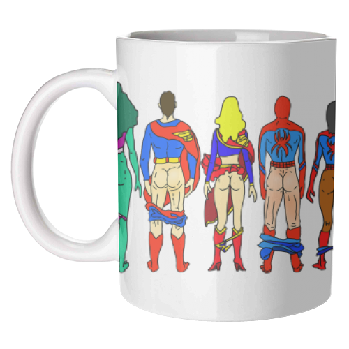 Mugs 'Superhero Power Couple Butts'
