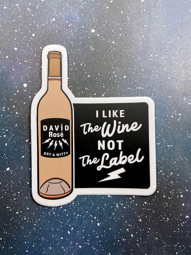 Vinyl Decal - I Like The Wine - David Rose - Schitt's Creek