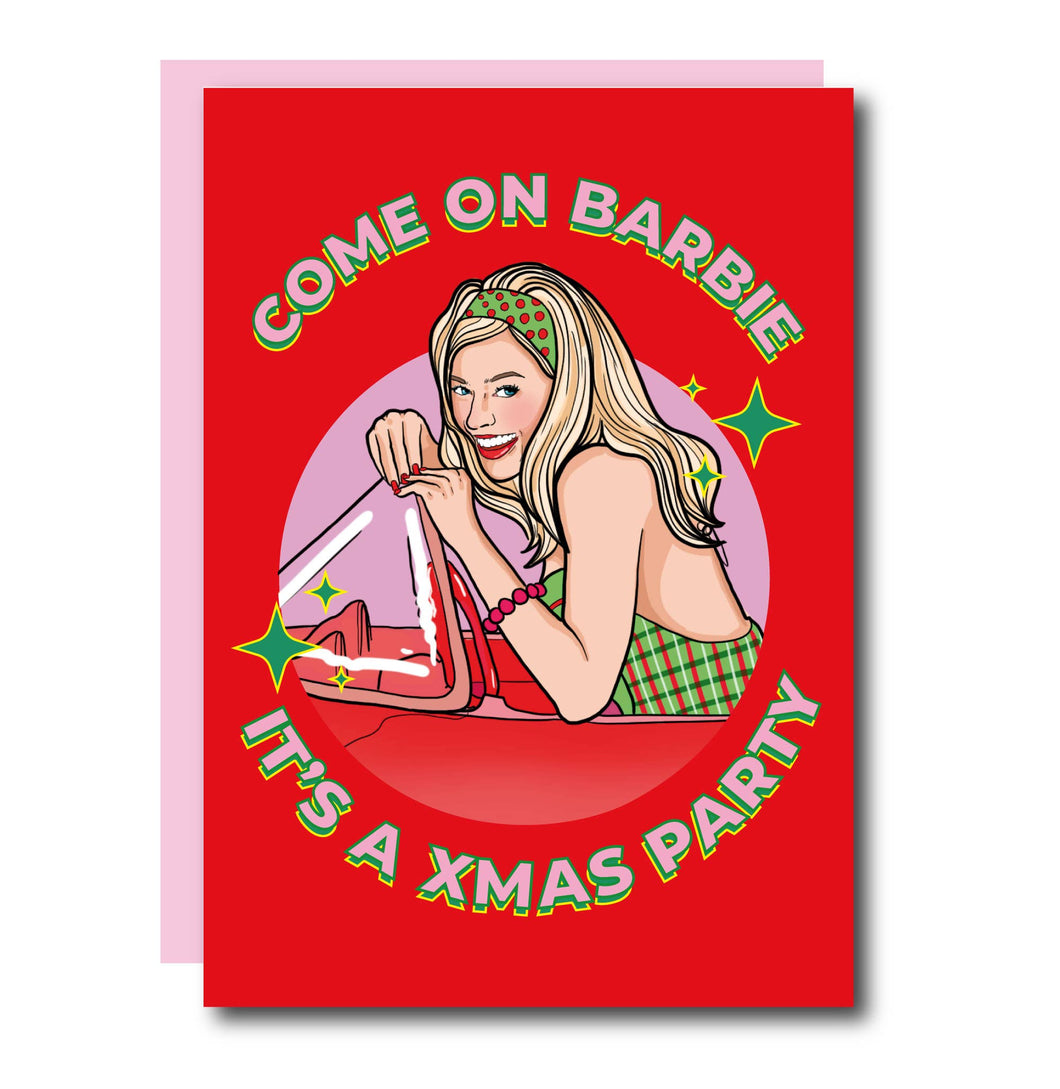 Barbie Christmas Party Christmas Greeting Card