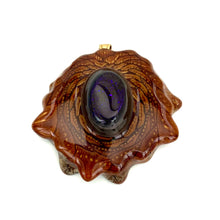 Load image into Gallery viewer, Large Purple Druzy Quartz Pinecone Pendant
