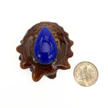 Load image into Gallery viewer, Medium Lapis Lazuli Pinecone Pendant
