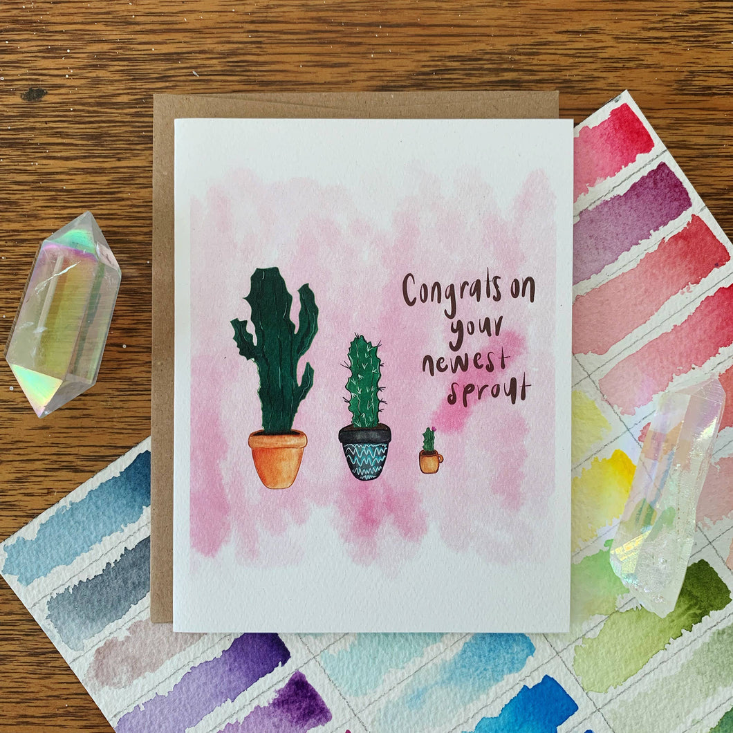 Newest Sprout Greeting Card