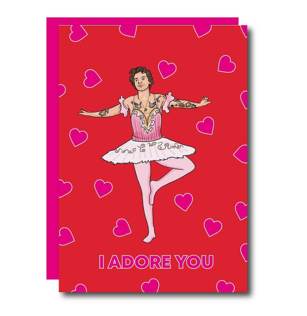 Harry I Adore You Valentines Day Card