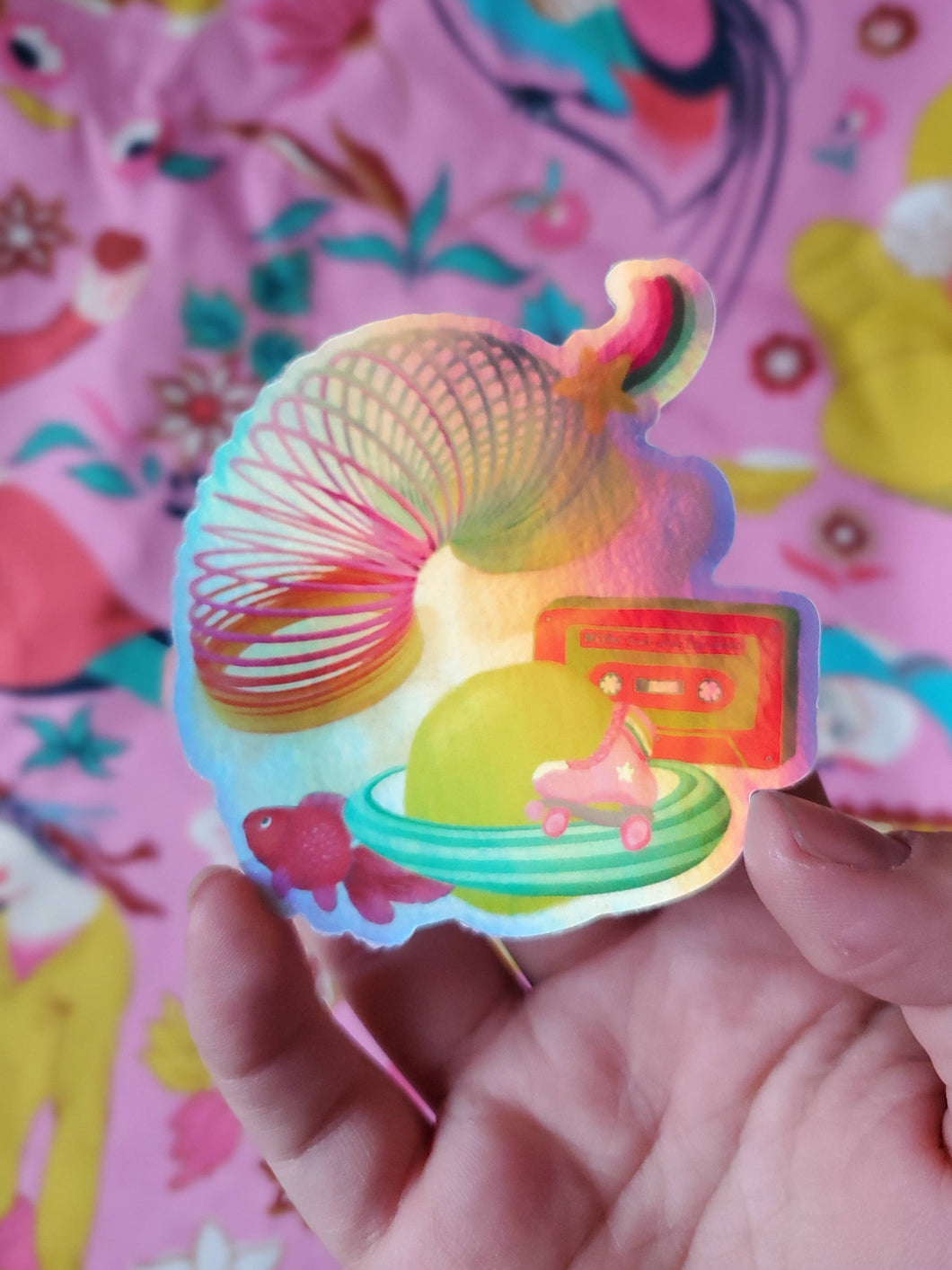 90's Slinkey Holographic Sticker