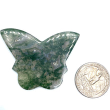 Load image into Gallery viewer, ONE Moss Agate Butterfly
