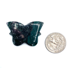 Load image into Gallery viewer, ONE Purple Moss Agate Butterfly
